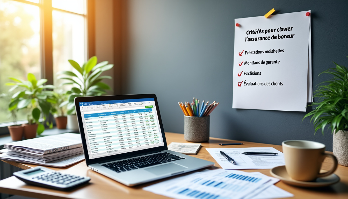 Les critères pour choisir une assurance emprunteur avantageuse