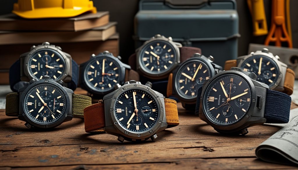 découvrez notre sélection des meilleures montres pour chantier, alliant durabilité et fonctionnalités essentielles. conçues pour résister aux conditions les plus difficiles, ces montres sont idéales pour les professionnels du bâtiment qui recherchent fiabilité et performance sur le terrain.