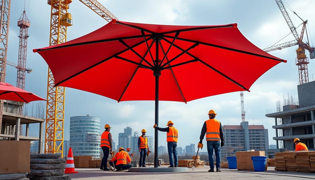 découvrez comment le parapluie échafaudage assure une protection indispensable sur les chantiers, préservant vos équipes et matériaux des intempéries tout en garantissant la sécurité et l'efficacité des travaux.