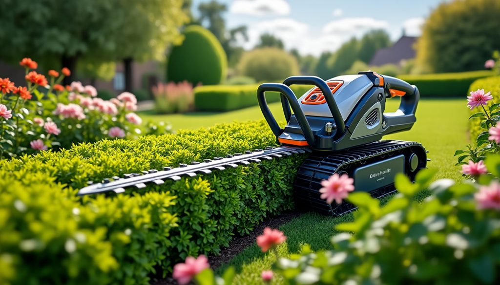découvrez le taille-haie sur chenille, l'outil indispensable pour un jardin impeccablement entretenu. pratique et efficace, il vous permet de tailler vos haies avec précision et facilité. transformez votre espace vert en un véritable havre de paix.