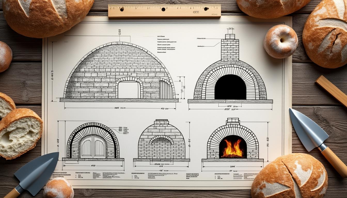 Plan de construction d&rsquo;un four à pain avec gueulard : guide pratique