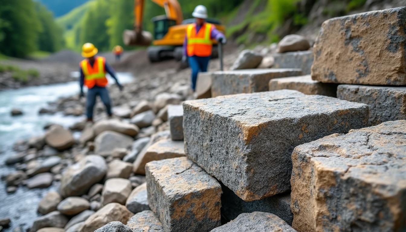 Comprendre le bloc enrochement calibré et ses applications