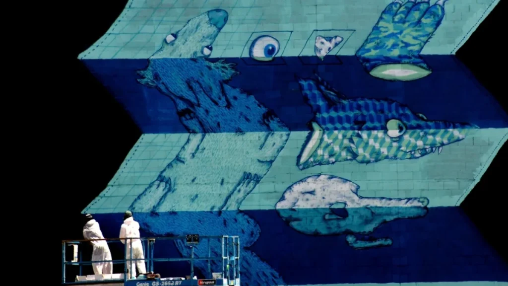 Peinture d'un mur extérieur