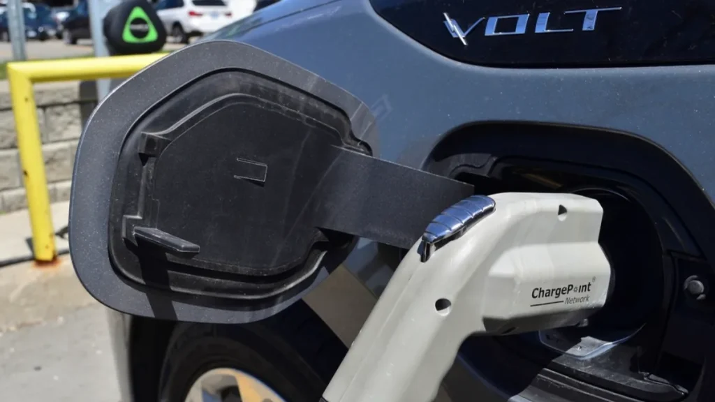 Place de parking avec borne de recharge